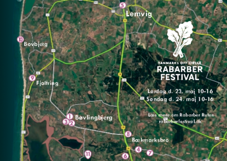 Rabarber Festival Ruten A6 2026